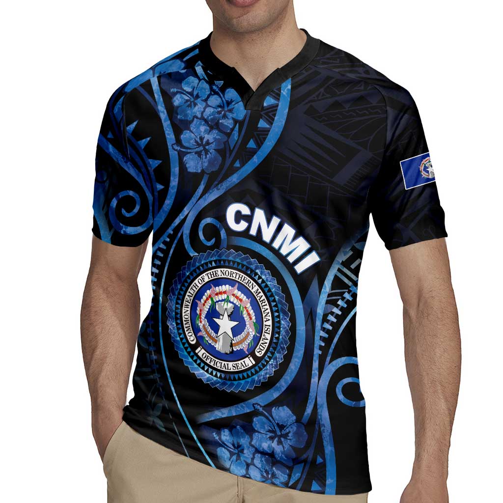 Personalized Northern Mariana Islands Rugby Jersey Ocean Floral Pattern