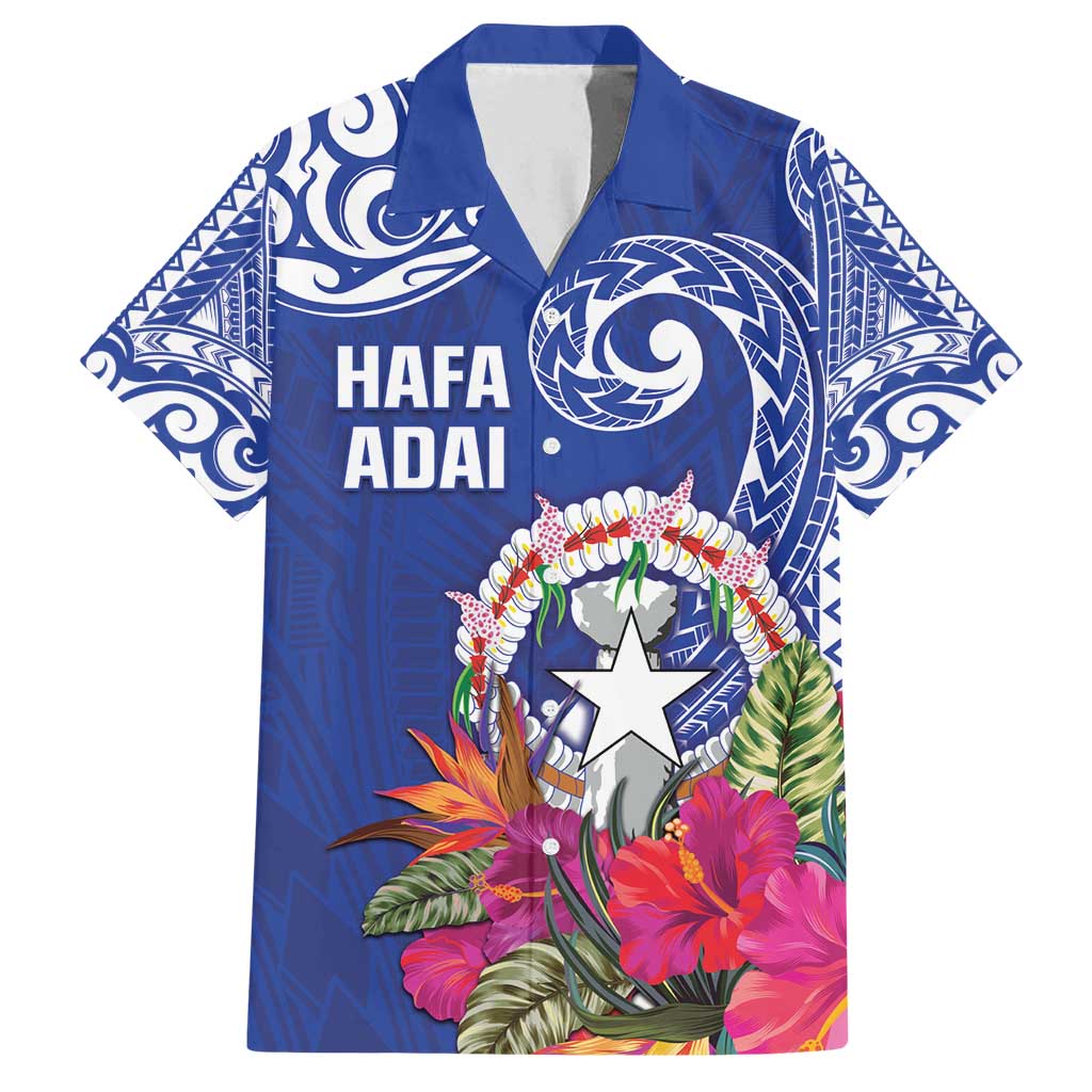Hafa Adai Northern Mariana Islands Family Matching Tank Maxi Dress and Hawaiian Shirt Polynesian Tribal Pattern