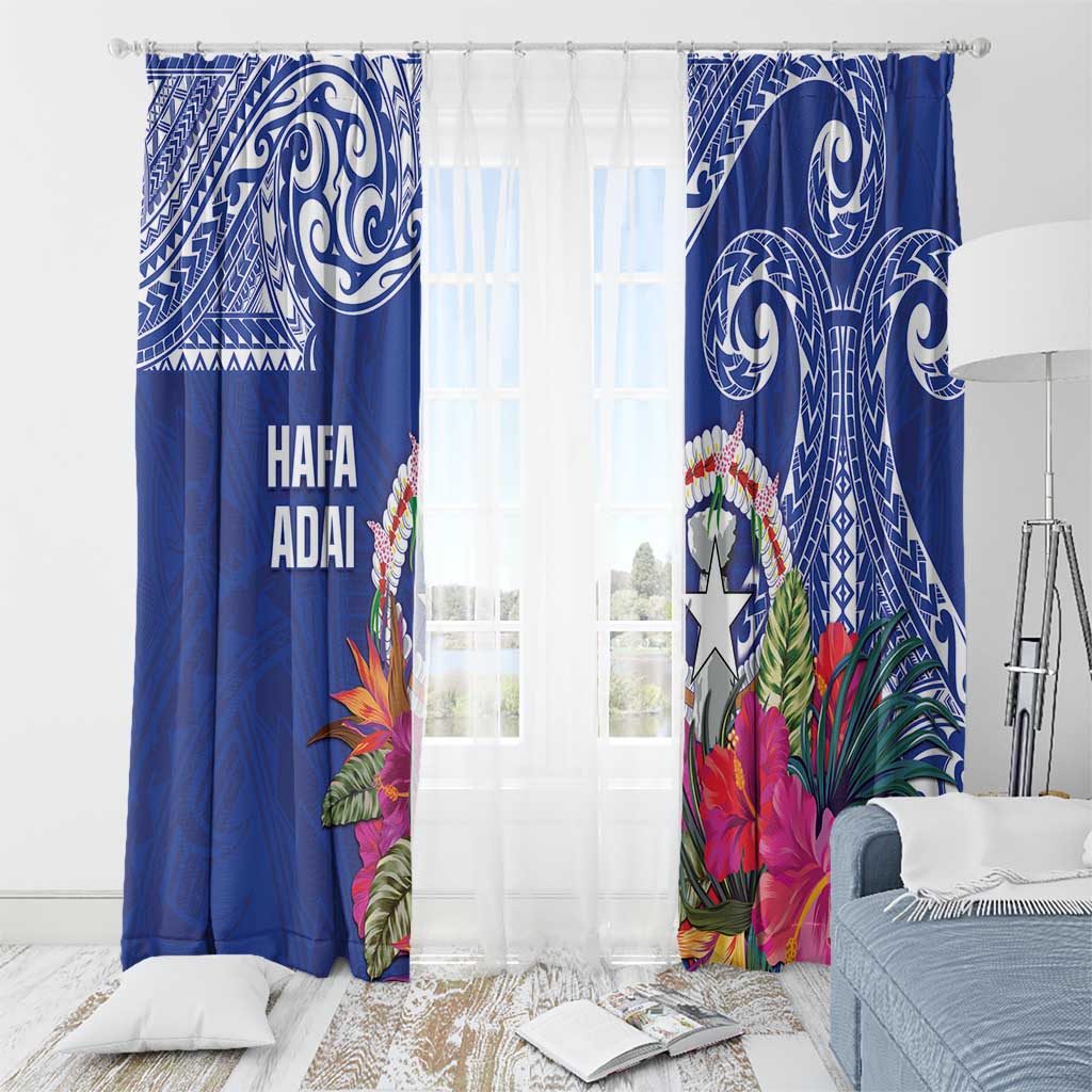 Hafa Adai Northern Mariana Islands Window Curtain Polynesian Tribal Pattern LT05