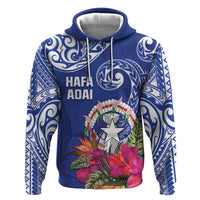 Hafa Adai Northern Mariana Islands Zip Hoodie Polynesian Tribal Pattern