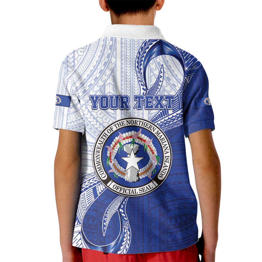 Personalized Northern Mariana Islands Kid Polo Shirt CNMI Seal
