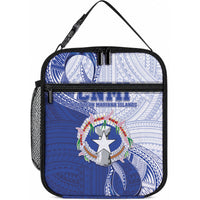Northern Mariana Islands Lunch Bag CNMI Seal LT05 10.2 × 8.3 × 4.3 inch Blue - Polynesian Pride