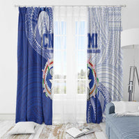 Northern Mariana Islands Window Curtain CNMI Seal LT05