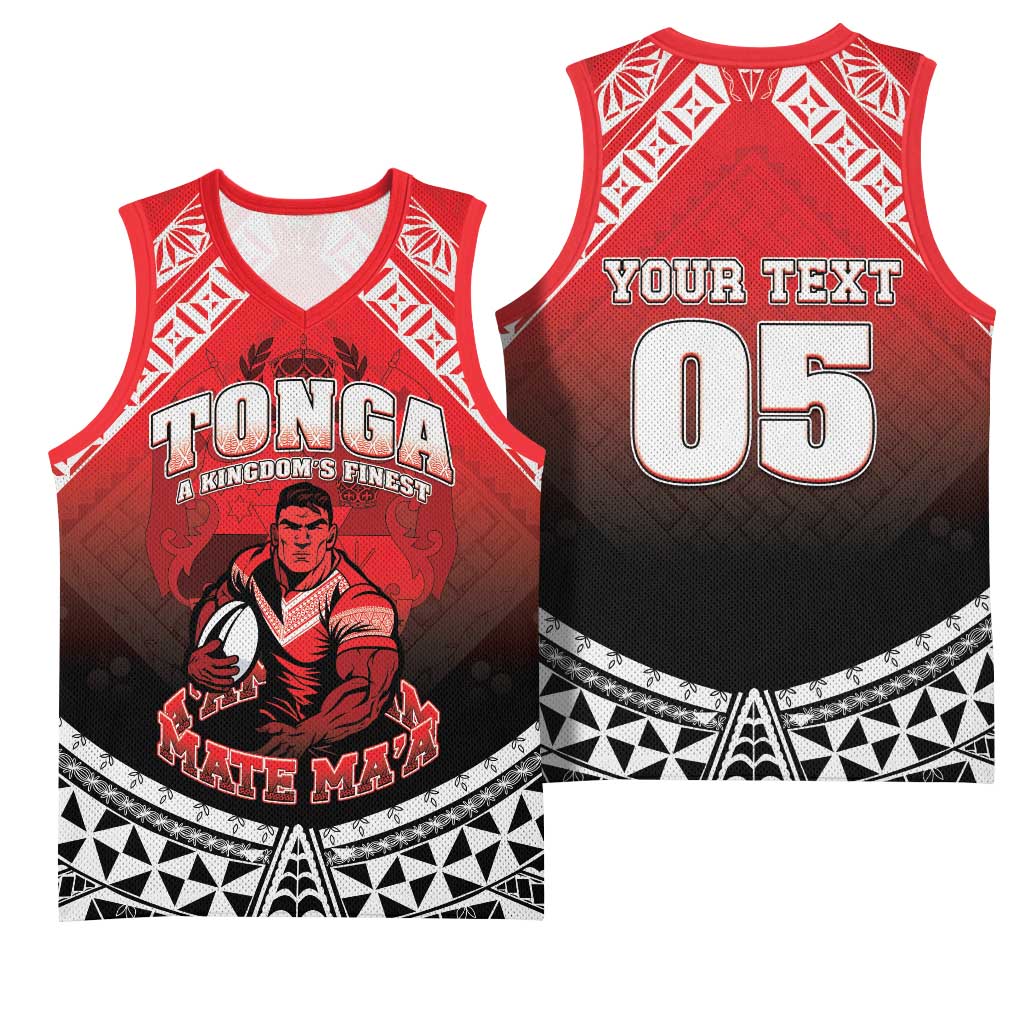 Custom Rugby Tonga MMT Basketball Jersey Mana O Tonga LT05 - Polynesian Pride