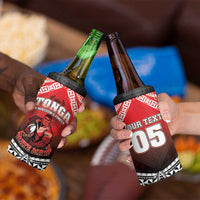 Custom Rugby Tonga MMT 4 in 1 Can Cooler Tumbler Mana O Tonga LT05 - Polynesian Pride