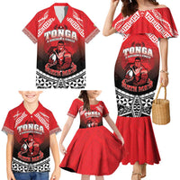 Custom Rugby Tonga MMT Family Matching Mermaid Dress and Hawaiian Shirt Mana O Tonga LT05 - Polynesian Pride