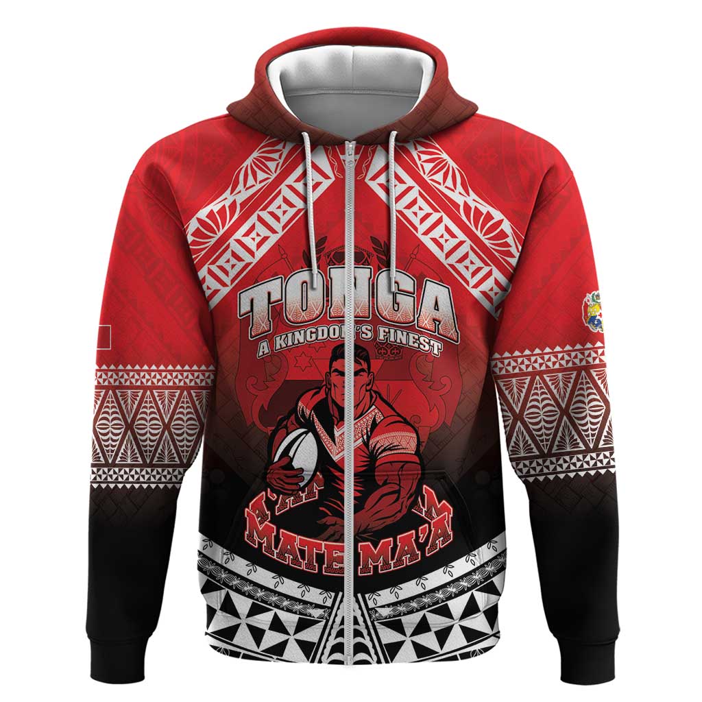 Custom Rugby Tonga MMT Hoodie Mana O Tonga - Polynesian Pride