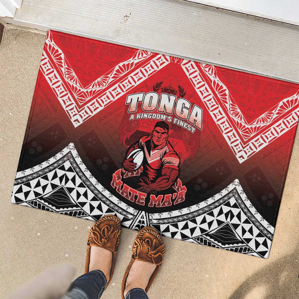 Rugby Tonga MMT Rubber Doormat Mana O Tonga LT05 - Polynesian Pride