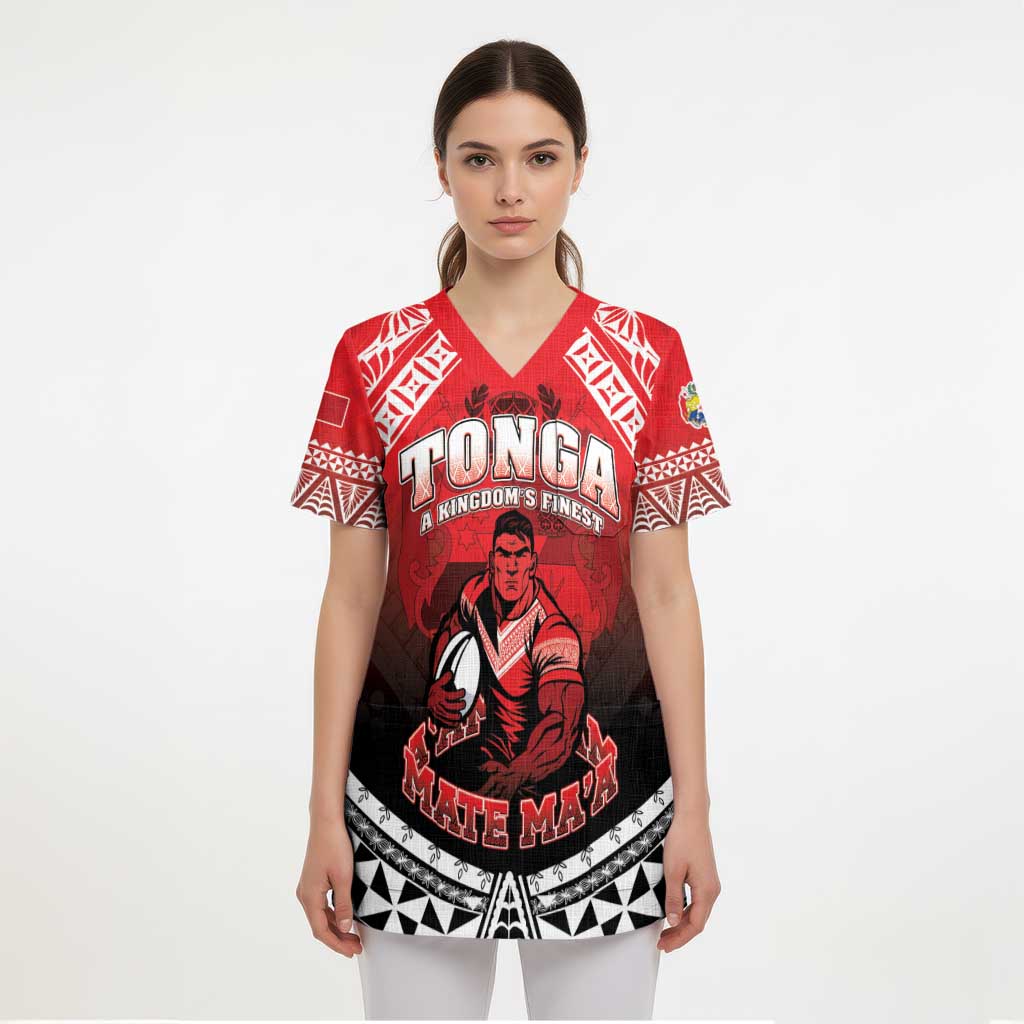 Custom Rugby Tonga MMT Scrub Top Mana O Tonga LT05 - Polynesian Pride