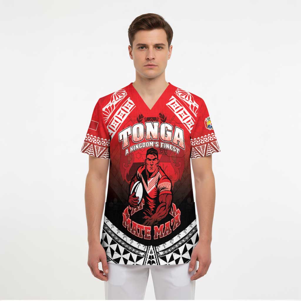 Custom Rugby Tonga MMT Scrub Top Mana O Tonga LT05 - Polynesian Pride