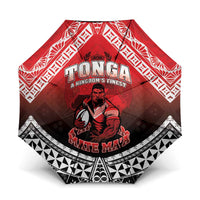 Rugby Tonga MMT Umbrella Mana O Tonga LT05 One Size Folded 11.42 inch Opened Diameter 37.4 inch Red - Polynesian Pride