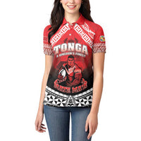 Custom Rugby Tonga MMT Women Polo Shirt Mana O Tonga LT05 - Polynesian Pride
