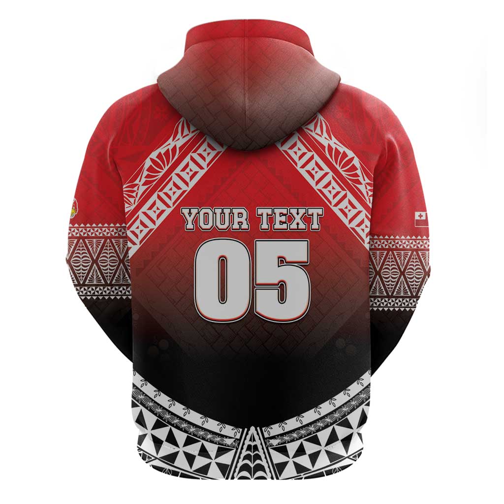 Custom Rugby Tonga MMT Zip Hoodie Mana O Tonga LT05 - Polynesian Pride
