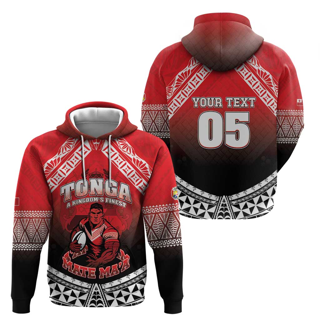 Custom Rugby Tonga MMT Zip Hoodie Mana O Tonga LT05 - Polynesian Pride