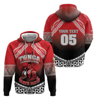 Custom Rugby Tonga MMT Zip Hoodie Mana O Tonga LT05 - Polynesian Pride