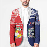 Custom Rugby Samoa And Tonga Blazer Toa Samoa With Mate Maa LT05 - Polynesian Pride