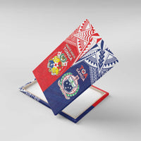 Rugby Samoa And Tonga Canvas Wall Art Toa Samoa With Mate Maa LT05 With Frame Multicolor - Polynesian Pride