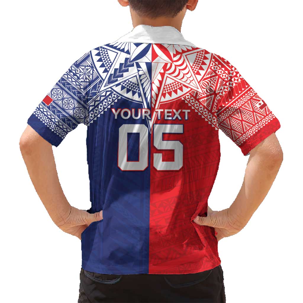 Custom Rugby Samoa And Tonga Family Matching Long Sleeve Bodycon Dress and Hawaiian Shirt Toa Samoa With Mate Maa LT05 - Polynesian Pride