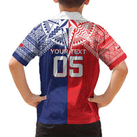 Custom Rugby Samoa And Tonga Family Matching Long Sleeve Bodycon Dress and Hawaiian Shirt Toa Samoa With Mate Maa LT05 - Polynesian Pride