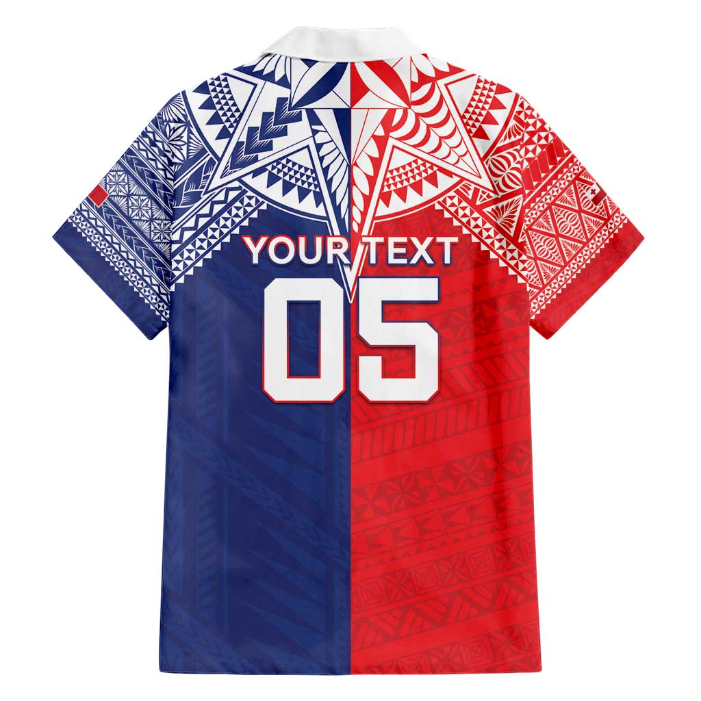 Custom Rugby Samoa And Tonga Family Matching Short Sleeve Bodycon Dress and Hawaiian Shirt Toa Samoa With Mate Maa LT05 - Polynesian Pride