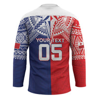 Custom Rugby Samoa And Tonga Hockey Jersey Toa Samoa With Mate Maa - Polynesian Pride