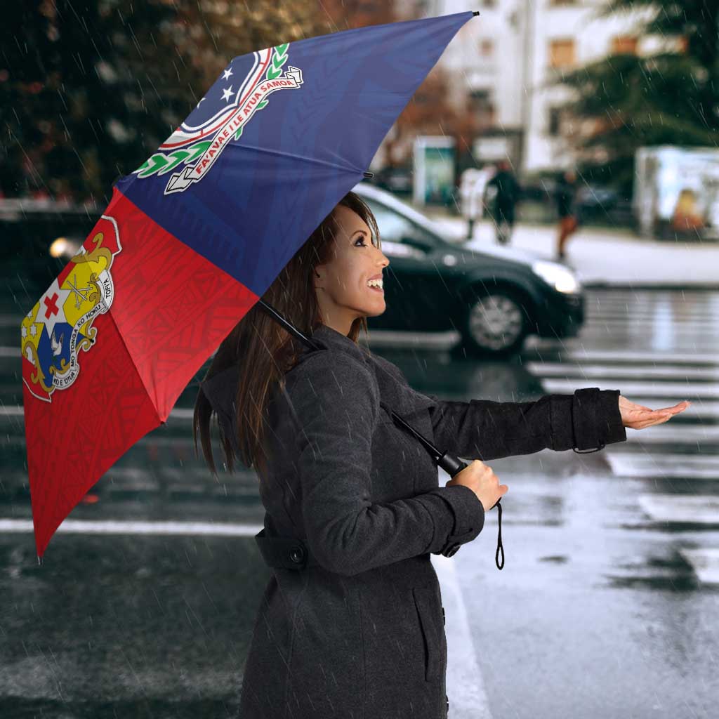 Rugby Samoa And Tonga Umbrella Toa Samoa With Mate Maa - Polynesian Pride