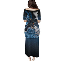 New Zealand Huia Bird Puletasi Aotearoa Maori Pattern