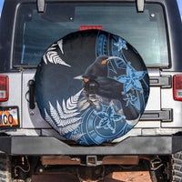 New Zealand Huia Bird Spare Tire Cover Aotearoa Maori Pattern