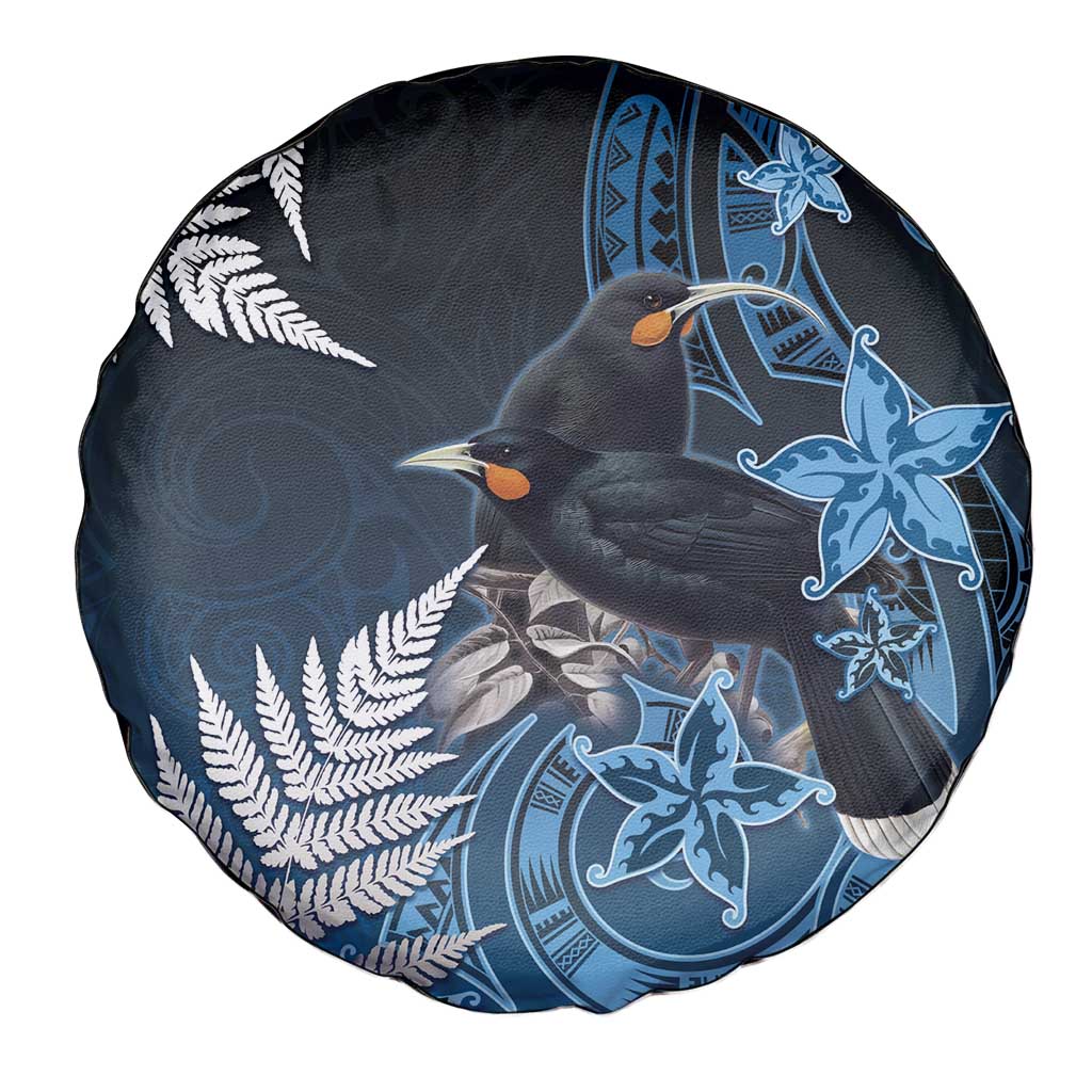 New Zealand Huia Bird Spare Tire Cover Aotearoa Maori Pattern