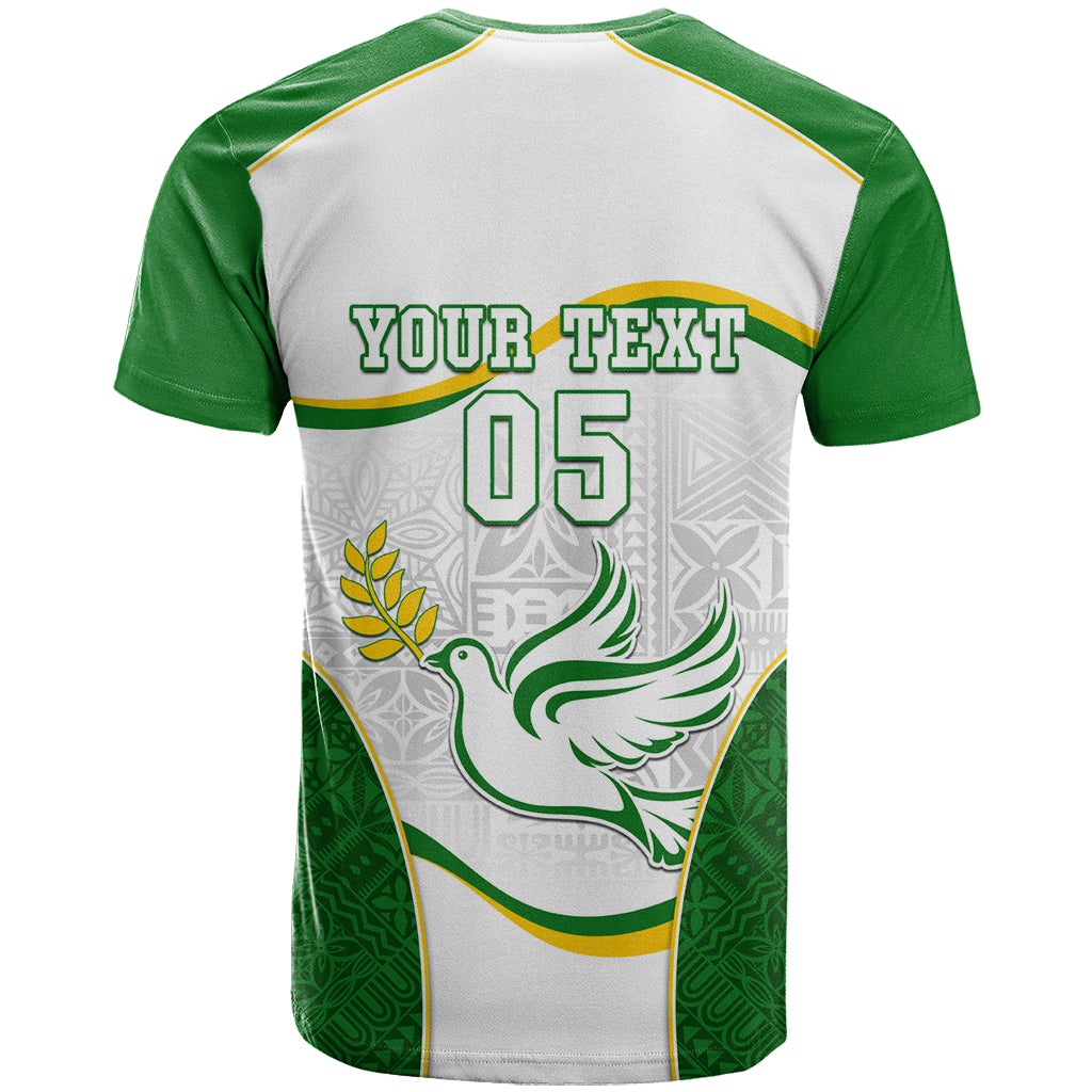 Custom Tailevu Rugby T Shirt Fiji Tapa Pattern LT05 - Polynesian Pride