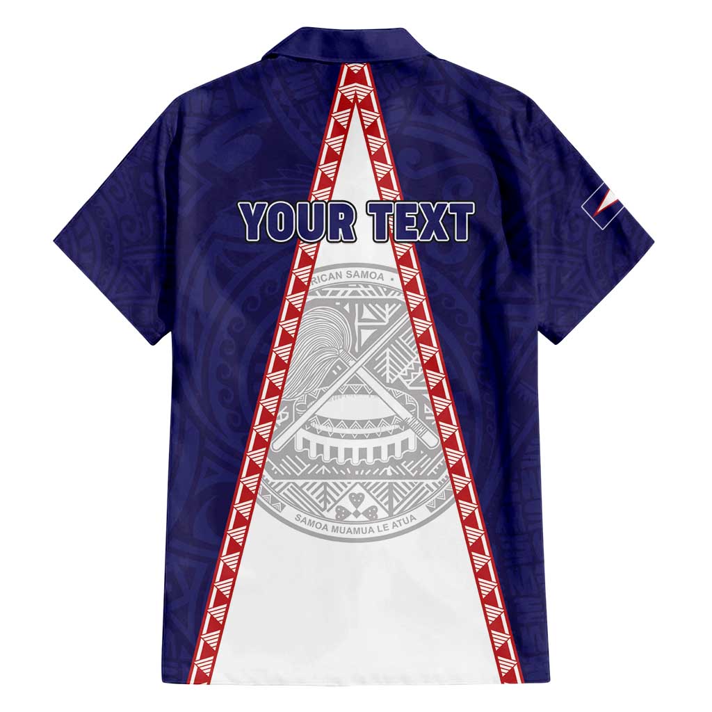 Personalised American Samoa Flag Day Family Matching Long Sleeve Bodycon Dress and Hawaiian Shirt Flag Style