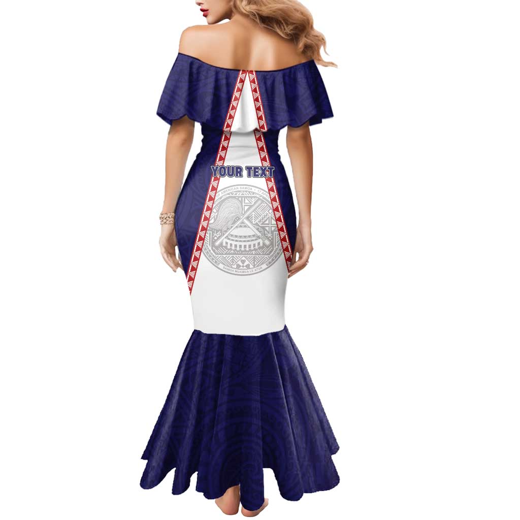 Personalised American Samoa Flag Day Mermaid Dress Flag Style