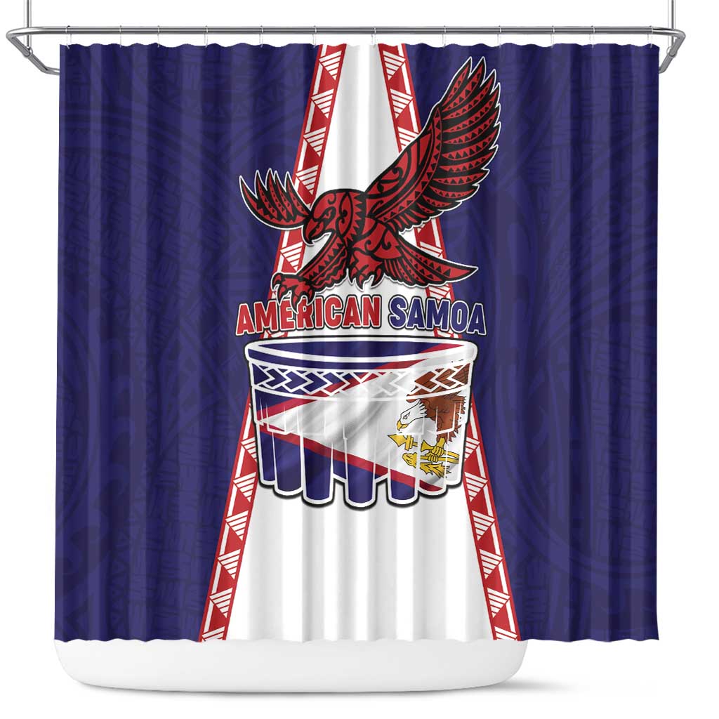 American Samoa Flag Day Shower Curtain Flag Style