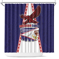 American Samoa Flag Day Shower Curtain Flag Style