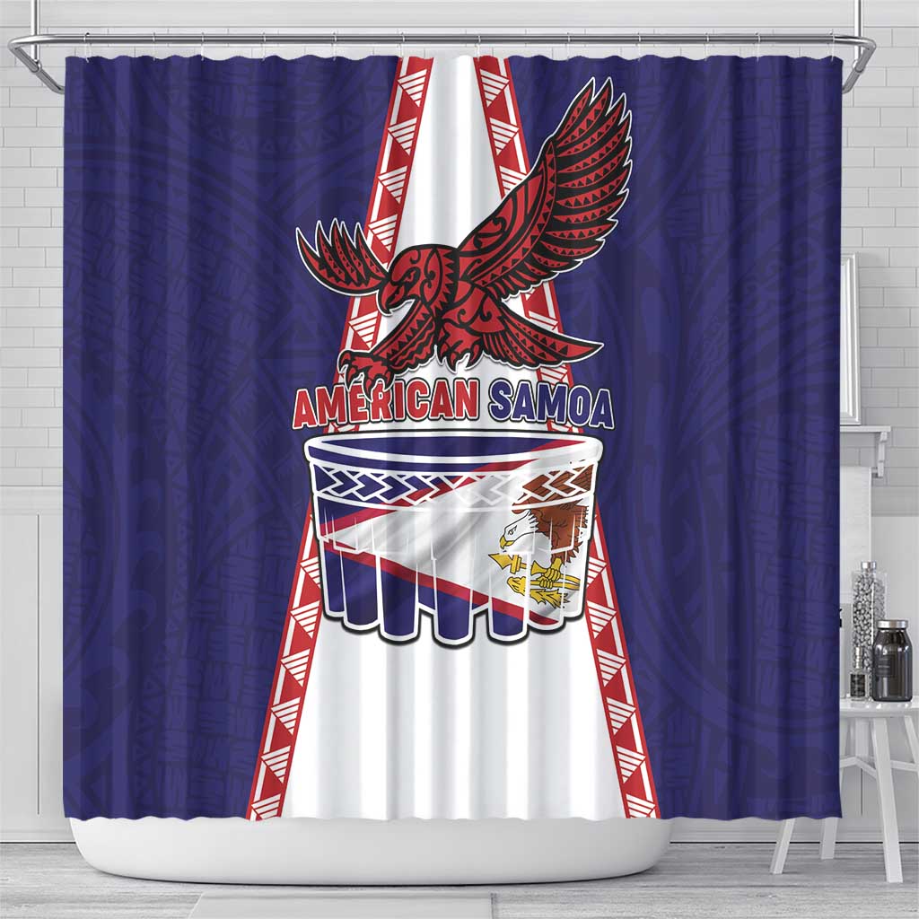 American Samoa Flag Day Shower Curtain Flag Style