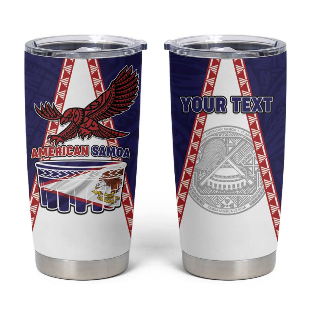 Personalised American Samoa Flag Day Tumbler Cup Flag Style