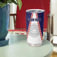 Personalised American Samoa Flag Day Tumbler Cup Flag Style