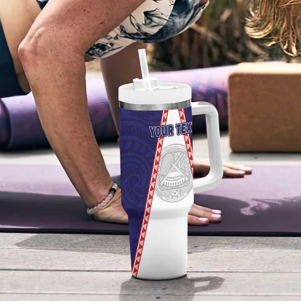 Personalised American Samoa Flag Day Tumbler With Handle Flag Style