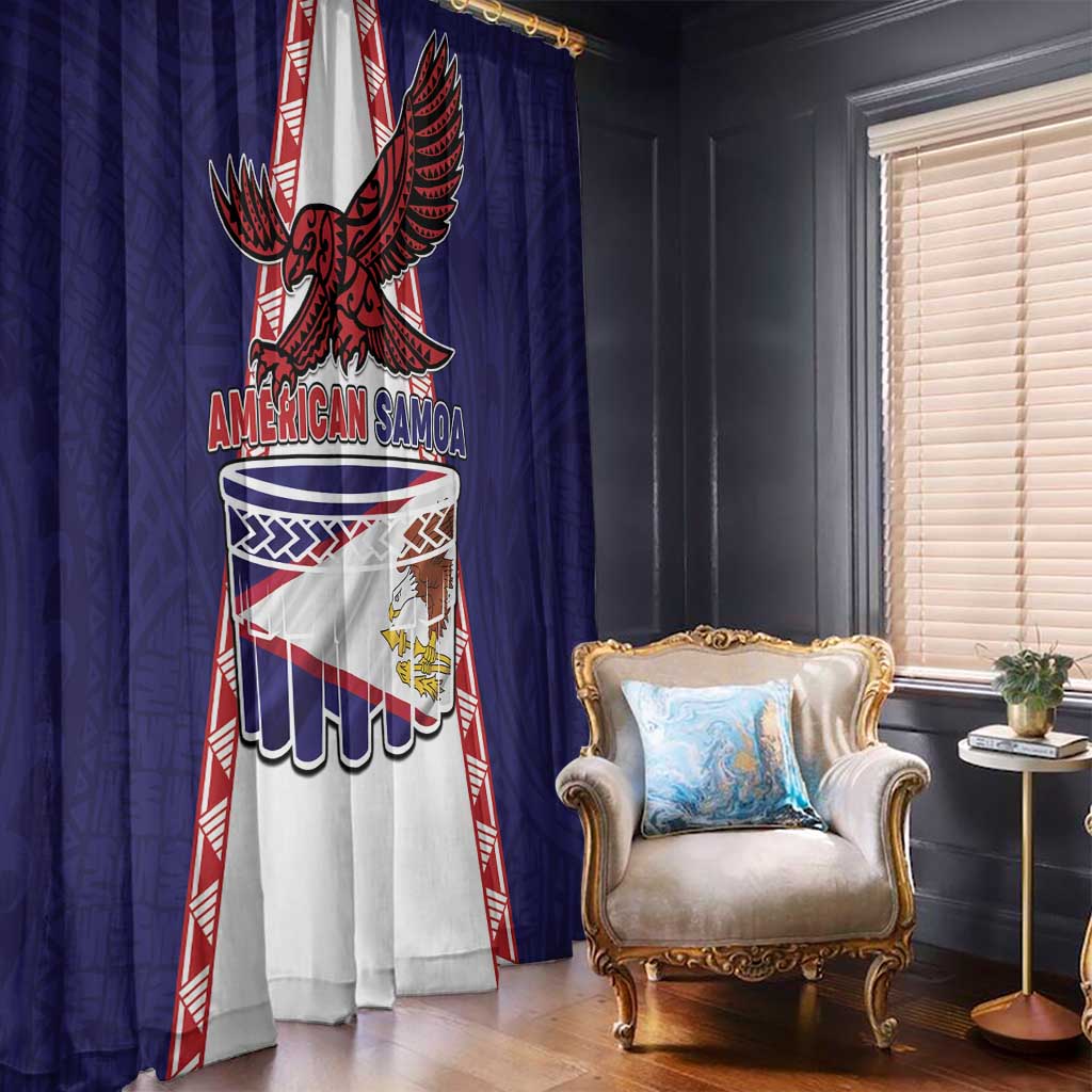 American Samoa Flag Day Window Curtain Flag Style