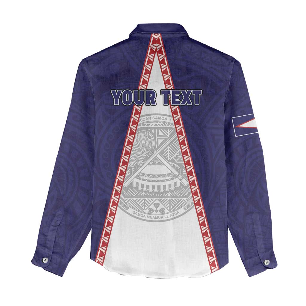 Personalised American Samoa Flag Day Women Casual Shirt Flag Style
