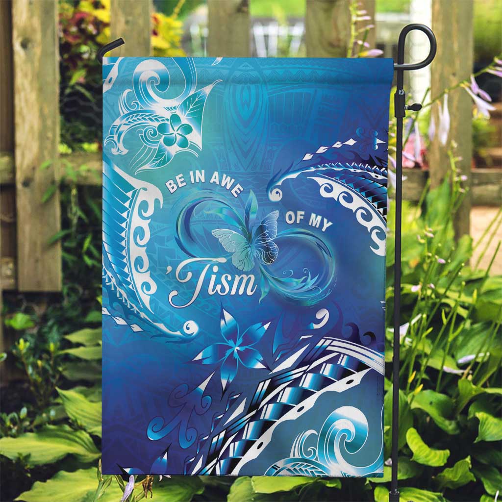 Polynesia Autism Awareness Garden Flag Be In Awe Of My 'Tism