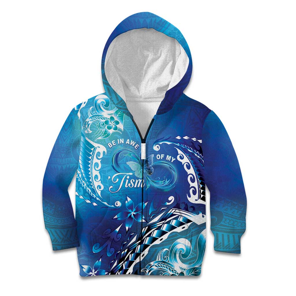 Polynesia Autism Awareness Kid Hoodie Be In Awe Of My 'Tism