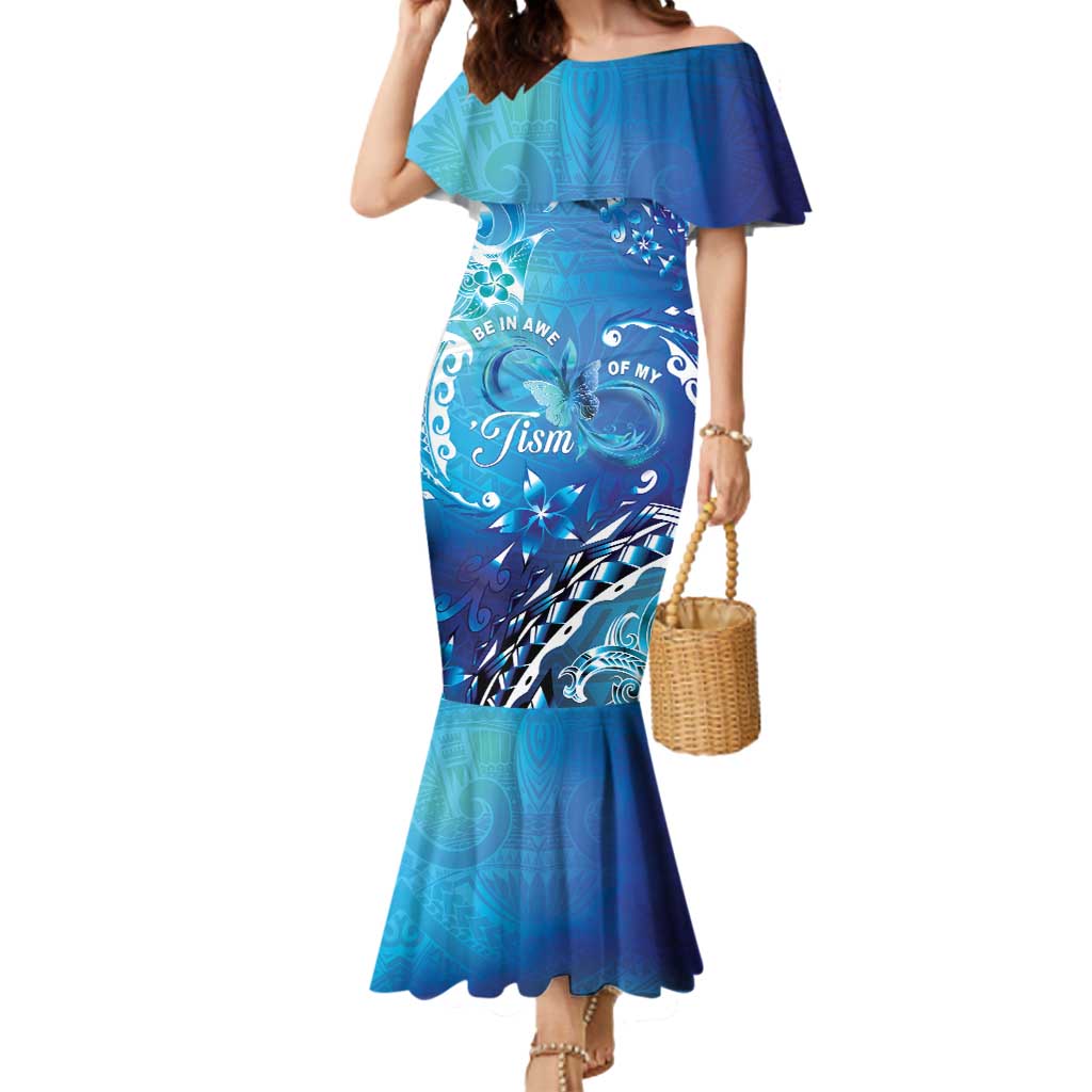 Polynesia Autism Awareness Mermaid Dress Be In Awe Of My 'Tism