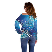 Polynesia Autism Awareness Off Shoulder Sweater Be In Awe Of My 'Tism