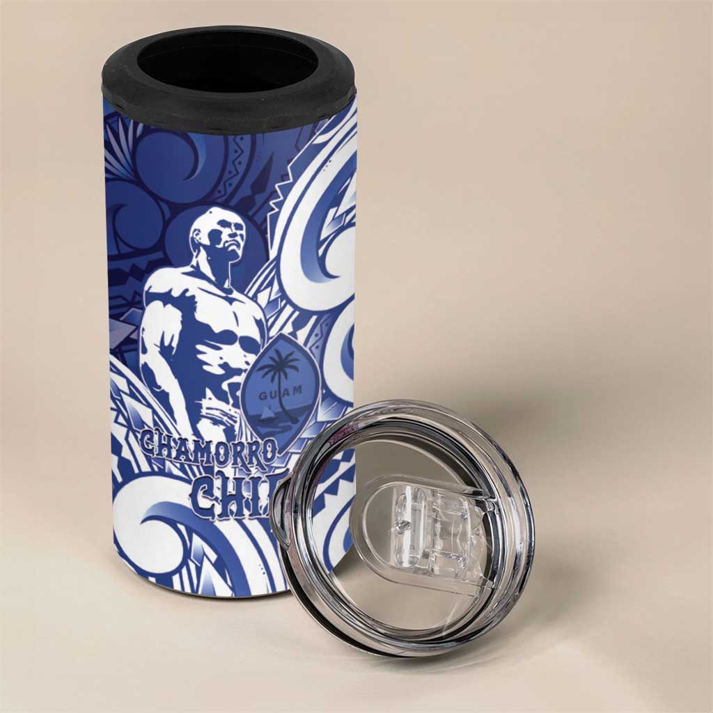 Guam Chief Kepuha 4 in 1 Can Cooler Tumbler Chamorro Pride