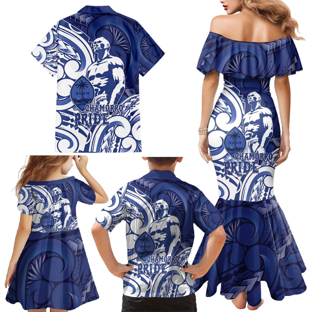 Guam Chief Kepuha Family Matching Mermaid Dress and Hawaiian Shirt Chamorro Pride