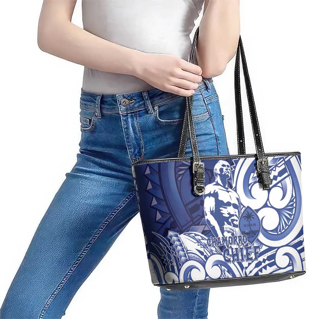 Guam Chief Kepuha Leather Tote Bag Chamorro Pride