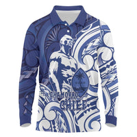 Guam Chief Kepuha Long Sleeve Polo Shirt Chamorro Pride