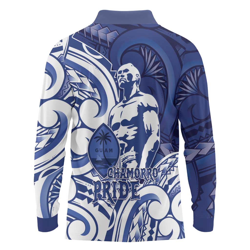 Guam Chief Kepuha Long Sleeve Polo Shirt Chamorro Pride