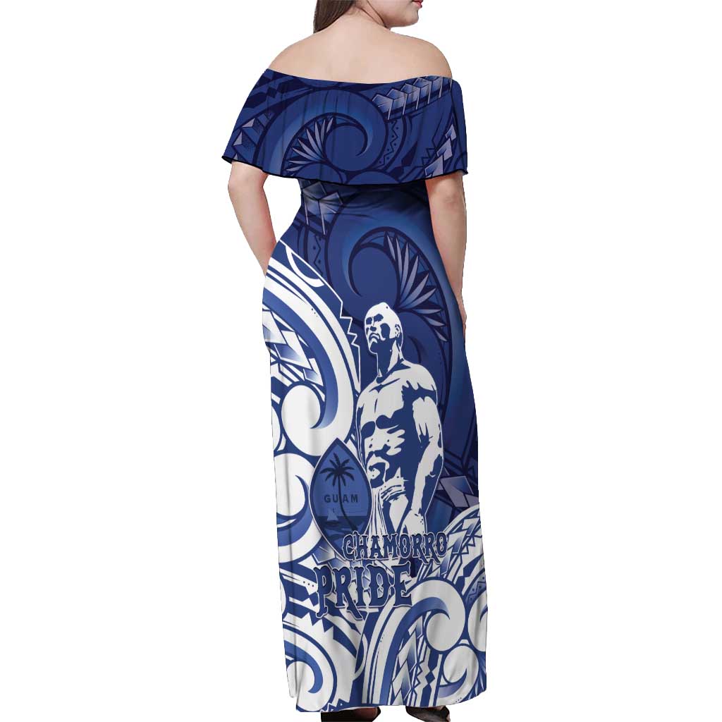 Guam Chief Kepuha Off Shoulder Maxi Dress Chamorro Pride
